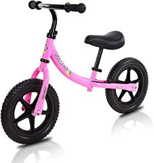 12 Balance Bike for Boys Girls 2 3 4 5 Years Old No Pedal Walking Balance Training Sports Bicycle for Kids Toddlers