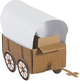 3D Western Covered Wagon Craft Kit - Makes 12 - Craft Kits and Activities for Kids