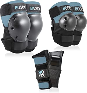 80Six Pad Set with Wristguards, Elbow Pads, and Knee Pads