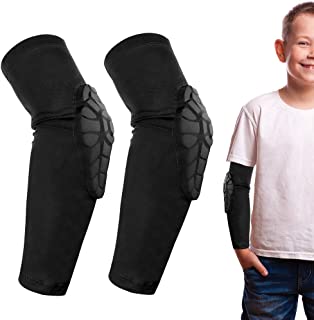 ACELIST Kids/Youth 5-15 Years Sports Honeycomb Compression Knee Pad Elbow Pads Guards Protective Gear for Basketball, Baseball, Football, Volleyball, Wrestling, Cycling.
