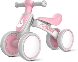 Baby Balance Bike Toys for 1 Year Old Girl Gifts, 10-36 Month Toddler Balance Bike, No Pedal 4 Silence Wheels & Soft Seat Pre-School First Riding Toys, One Year Old Girl Birthday Gifts