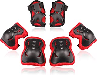 BOSONER Kids/Youth Knee Pad Elbow Pads Guards Protective Gear Set for Roller Skates Cycling BMX Bike Skateboard Inline Skatings Scooter Riding Sports