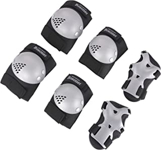 BOSONER Kids/Youth Knee Pads Elbow Pads Wrist Guards Set for 3-15 Years, Child Protective Gear Set for Roller Skates, Cycling, BMX Bike, Skateboard, Inline Skating, Scooter Riding Sports