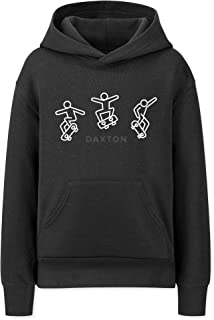 Daxton Skateboard Trick Design for Youth Unisex Hoodie Mid-weight Fleece Sweatshirt