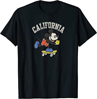 Disney Mickey Mouse On A Skateboard California Arch T-Shirt
