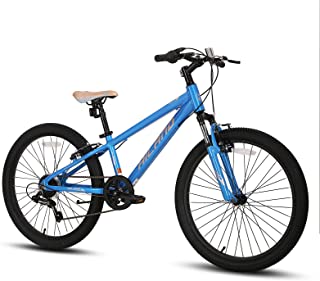 Hiland 20/24 Inch Kids Mountain Bike Shimano 7-Speed for Youth with Aluminum Alloy Frame Suspension Fork Commuter City Bicycle