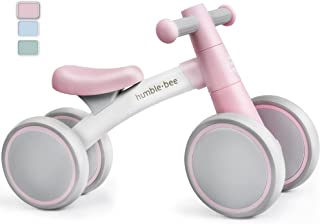 HUMBLE-BEE Baby Balance Bike Toy 10-24 Months Cute Toddler First Bike, Gifts for 1 Year Old Girls(Pink)