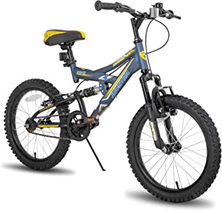 JOYSTAR 20 Inch Kids Mountain Bike for Boys & Girls Ages 7-13 Years Old, Kids Bicycle with Full Dual-Suspension Steel Frame and 1-Speed Drivetrain with Kickstand, Multiple Colors