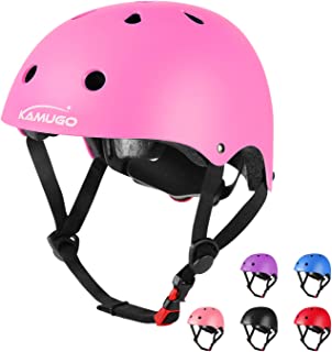 KAMUGO Kids Adjustable Bike Helmet, Suitable for Toddler Age 2-14 Boys Girls, Multi-Sports Cycling Skating Scooter Helmet, 2 Sizes