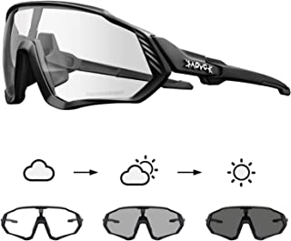 KAPVOE Photochromic Cycling Glasses Men Women Mountain Bike Sunglasses Clear MTB Bicycle Riding