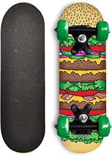 Kids Beginner Skateboard from Rude Boyz - Learn Skateboarding in Style - Mini Wooden Cruiser Board with Cool Graphics for Boys & Girls 3-5 Years - 17 Deck, 54mm Wheels, Lightweight - Safe & Durable