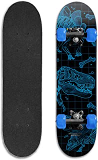 Kids Beginner Skateboard from Rude Boyz - Learn Skateboarding in Style - Mini Wooden Cruiser Board with Cool Graphics for Boys & Girls 5-9 Years - 24 Deck, 54mm Wheels, Lightweight - Safe & Durable