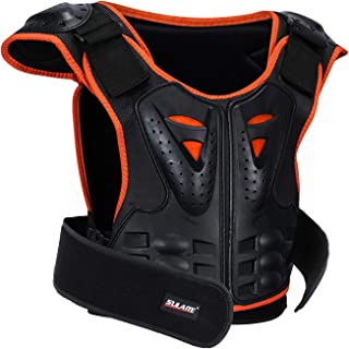Kids Chest Protector, Dirt Bike Motorcycle Motocross Protective Armor, Youth Riding Biking Vest Jacket, Full Body Back Spine Armor Gear Guard Protection