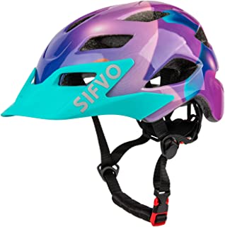 Kids Helmet, SIFVO Kids Bike Helmet Boys and Girls Bike Helmet with Cool Visor Helmet for Kids 5-14, Kids Bike Helmets Youth Bike Helmet Adjustable & Lightweight 50-57cm