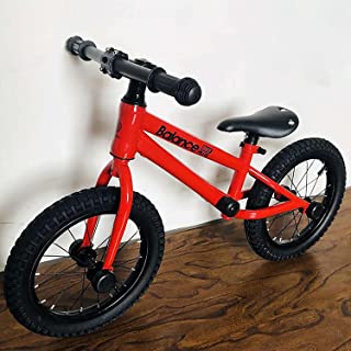 KITZIT 16 Inch No Pedal Balance Bike for 5-12 Years Old Kids,Heavy Duty Training Bicycle,for Tall People Height 120-145cm (Color : Red)