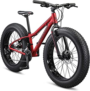 Mongoose Argus ST & Trail Youth/Adult Fat Tire Mountain Bike, 15-19 Inch Aluminum Hardtail Frame, Multiple Colors