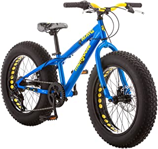 Mongoose Kong Fat Tire Mountain Bike for Kids, 20-Inch Wheels, Blue