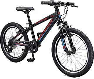 Mongoose Rockadile Kids Hardtail Mountain Bike, 20-Inch Wheels, Black
