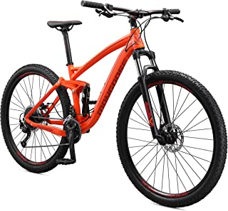 Mongoose Salvo Mens and Womens Mountain Bike, 29-Inch Wheels, Trigger Shifters, Lightweight Aluminum Frame, Disc Brakes, Free Floating Suspension Technology