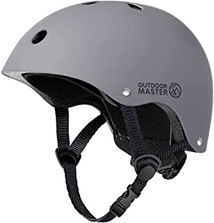 OutdoorMaster Kids Skateboard Helmet -Toddler to Youth Bike Helmets for Girls and Boys Adjustable Multi-Sports
