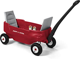 Radio Flyer All-Terrain Pathfinder Wagon For Kids and Storage, Red Wagon