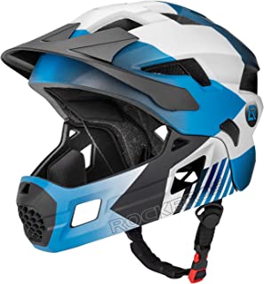 ROCKBROS Kids Bike Helmet Adjustable Detachable Full Face Bike Helmet for Children Bicycle, Skateboard, Scooter, Protective Gear