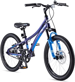 Royalbaby Explorer Kids Bike Aluminum 20 Inch Bicycle Front Shock for Boys Girls Ages 7-12 Years, Navy Blue