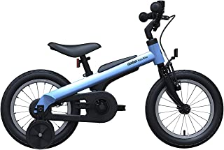 Segway Ninebot 14 Kids Bike Ages 2-7, w/Training Wheels, Full Safety Chain Guard, Shock Absorbing Tires and Dual Braking System - Pink & Blue