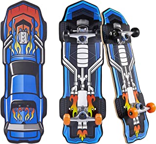 Skateboard with Printed Graphic Grip Tape. Great for Kids and Teens Cruiser Skateboard with ABEC 5 Bearings, Durable Deck, Smooth Wheels