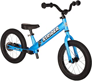 Strider - 14x Kids Balance Bike, No Pedal Training Bicycle, Lightweight Frame, Adjustable Seat and Handlebars, Optional Pedal Kit, for Children Ages 3 to 7 Years Old