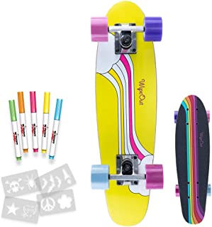 Wipeout Performance Skateboard with Dry Erase Bottom